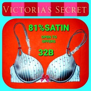 Satin SEXY LITTLE THINGS VICTORIA'S SECRET BRA SIZE 32B